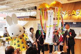 Cafe featuring "Miffy" rabbit character opens in disaster-hit city