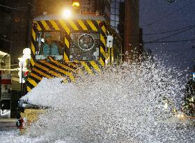 Snow plow train in Sapporo