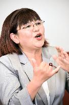 Deaf member of west Japan city assembly speaks in sign language