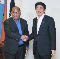 Abe, Marshall president agree on U.N. Security Council reform