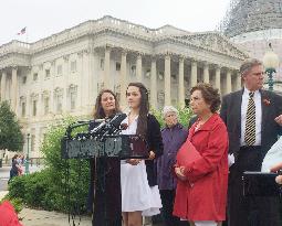 Woman injured by Takata air bag attends press conference