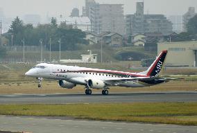 Japanese jet achieves take-off speed in final test on runway