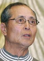 Team Japan manager Oh meets the press after U.S.A. lost to Mexic