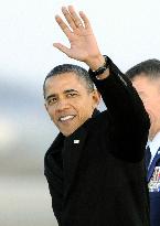 Obama arrives in S. Korea
