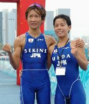 Japan's Ueda wins silver in women's triathlon at Asian Games