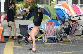 Pro-democracy protests in H.K.