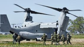 Japan, U.S. hold drill on regaining besieged remote island