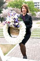 NPT confab chairwoman pays tribute to A-bomb victims in Nagasaki