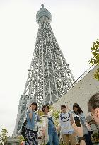 Tokyo Skytree marks 3rd anniv. of launch