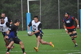 Japan national rugby team in training session