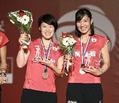 Japan's Fukuman, Yonao win bronze at world badminton