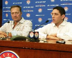 Rangers' GM Daniels, manager Banister speak at news conference