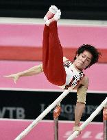 Japan's Kato in qualifying round of world gymnastics c'ships