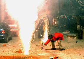 China marks Lunar New Year holiday with firecrackers