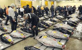 Tuna fetches record 32 mil. yen at Tokyo auction