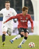Japanese MF Kiyotake of Hannover in action in game against Mainz