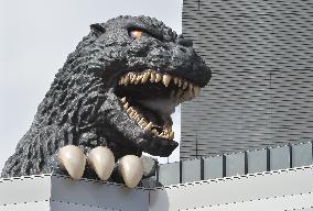 Godzilla head landmark in Tokyo's Kabukicho