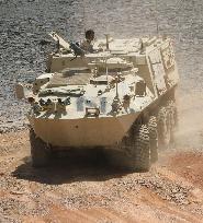 Saudi armored vehicle in border area