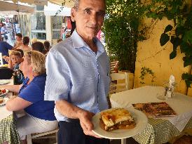Restaurant in Athens amid debt crisis