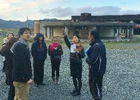 Filipino medical staff visit disaster-damaged Japan city