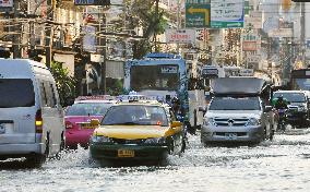 Inundated Bangkok street