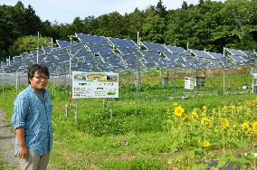 North Japan town combines solar power with farming in pilot project