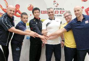 Coaches gather before men's Volleyball World Cup Japan 2015