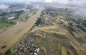 Aftermath of flooding in eastern Japan