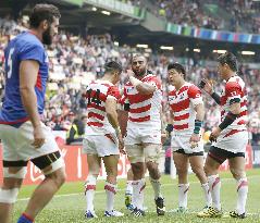 Japan keep quarterfinal dream alive with clinical win over Samoa