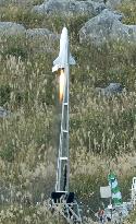 Small rocket launched by college