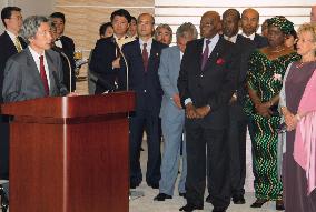 Koizumi talks with African diplomats