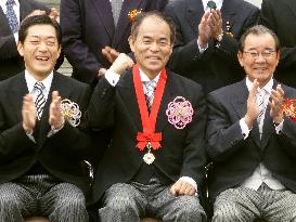 Nobel laureate Nakamura receives prize from native prefecture