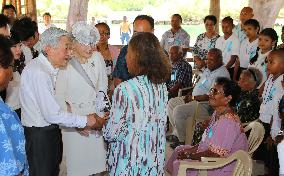 Emperor, empress mourn World War II dead in Palau