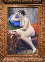 Refurbished museum features Japanese painter's masterpiece "Nude Woman"