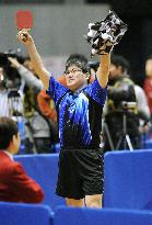 Saito gets record 101st win at national table tennis tournament