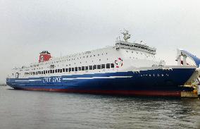 Ferry operator launches new ship linking Osaka, Kitakyushu