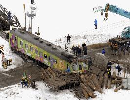 48 injured in train-truck collision in Hokkaido