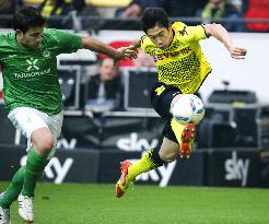 Dortmund's Kagawa against Bremen