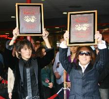 Japan pop group B'z inducted into Hollywood's Rockwalk of Fame