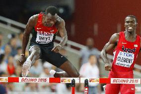 Kenya's Bett wins 400-meter hurdles at world meet in Beijing