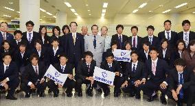 Japanese university students in Pyongyang for sport exchange program