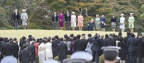 Autumn garden party held at Akasaka Imperial Gardens