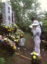 Victims' families visit JAL jet crash site