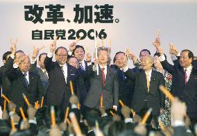 LDP decides to drum up party leadership race in 2006 policy