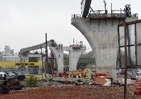 Monorail construction accident in Sao Paulo