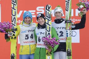 Koudelka of the Czech Republic wins Sapporo World Cup ski jumping