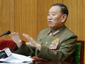 N. Korean espionage chief speaks to foreign diplomats in Pyongyang