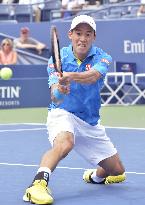 Nishikori crashes out in first round of U.S. Open