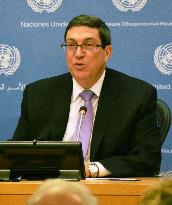 Cuban foreign minister speaks in response to U.N. vote