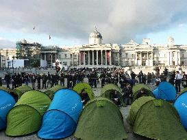 Tents in Trafalgar Square